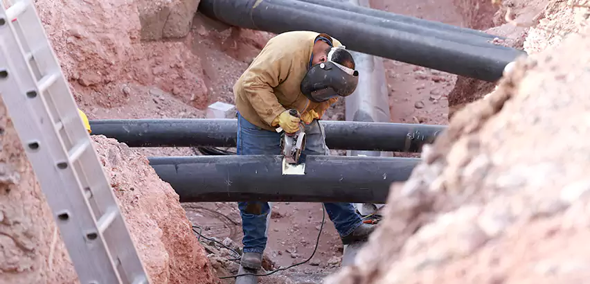 Cast Iron Sewer Pipe Replacement in Temple